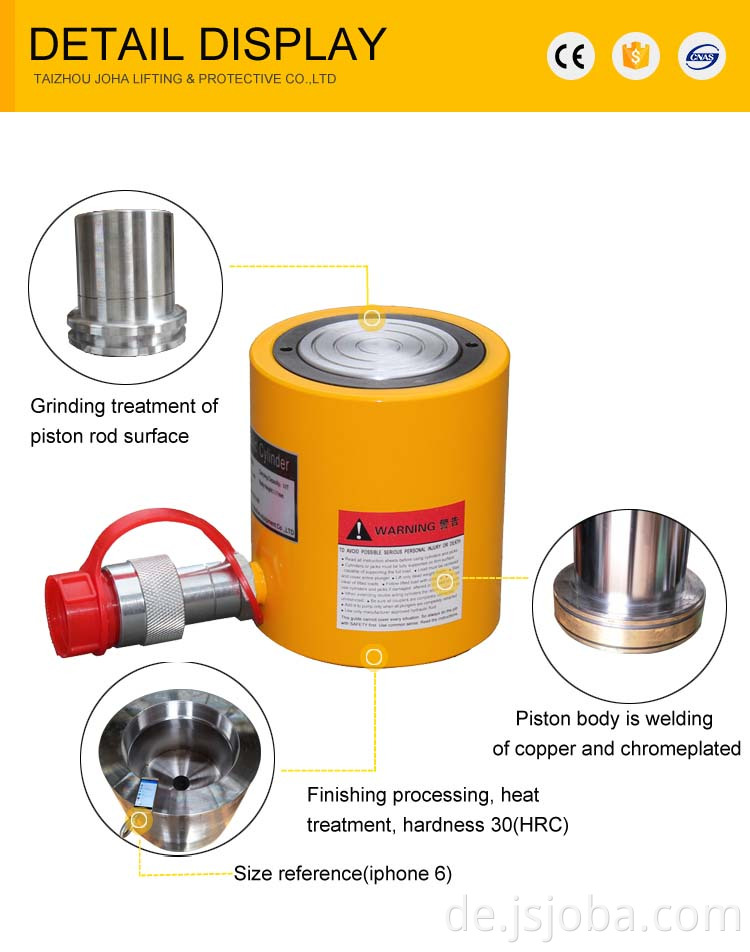 JRCS-1002 100 Tonnen Niedrige Höhe einer Einwirkung kurzer Action HYDRAULIC JAK